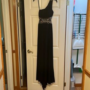 Black Beaded Evening Gown by “Blondie Nites by Stacy Sklar”